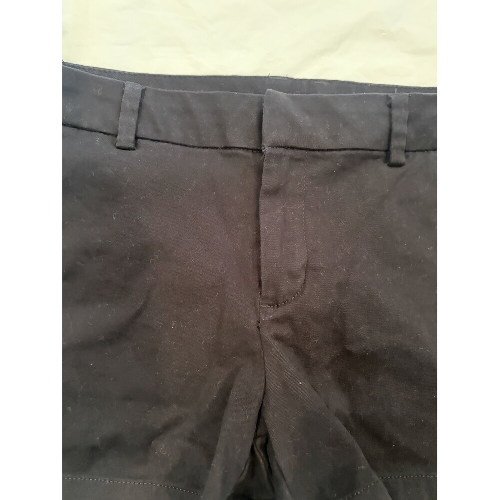 a.n.a Twill Shorts Women's Size 8 Black Flat Front Stretch 3.5" Inseam - Picture 2 of 7